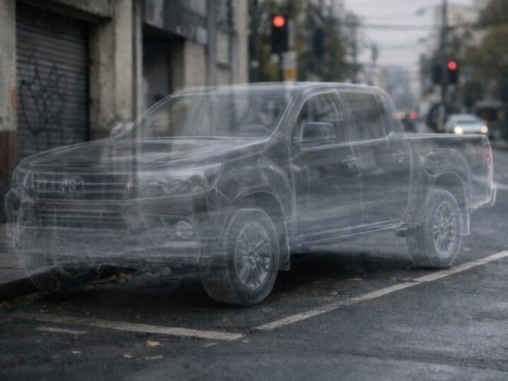 ¿Será la camioneta invisible?