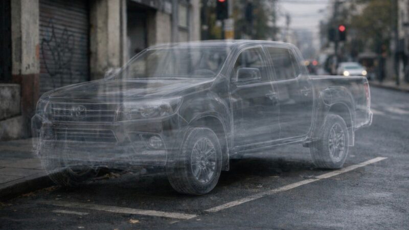 ¿Será la camioneta invisible?