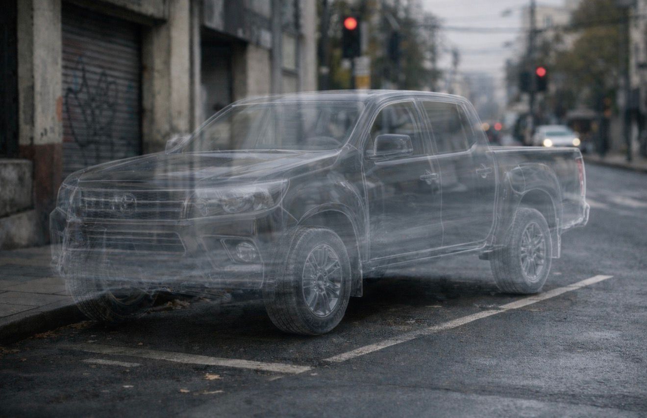 ¿Será la camioneta invisible?
